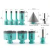 Diamond Hole Saw Kit LEKOMESH 10PC Tile Core Drill Bits with Adapter-1