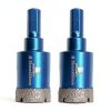 Dry Diamond Core Drill Bit Set BRSCHNITT 2pcs 25mm Triangle Shank-0