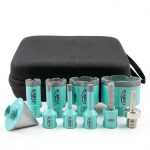 Diamond Hole Saw Kit LEKOMESH 10PC Tile Core Drill Bits with Adapter-0