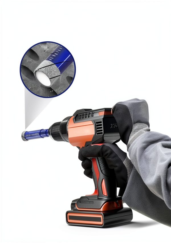 6 PCs Diamond Drill Bits Set for Porcelain, Ceramic, Glass & More - Versatile Tile Drill Bits for Efficient, Precise Drilling-6