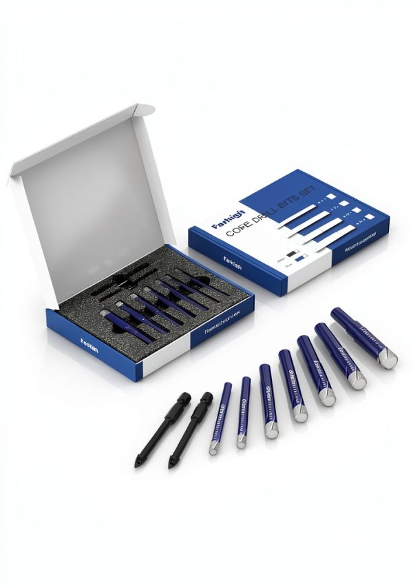 Diamond Drill Bit Set Farhigh 9 piece Tile and Glass Core Drill Bits-5